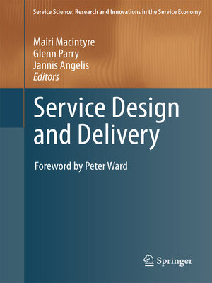cover image of Service Design and Delivery
